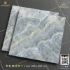 Gạch ốp lát 80x80 vân đá xanh vàng khắc vàng Santania SKM801